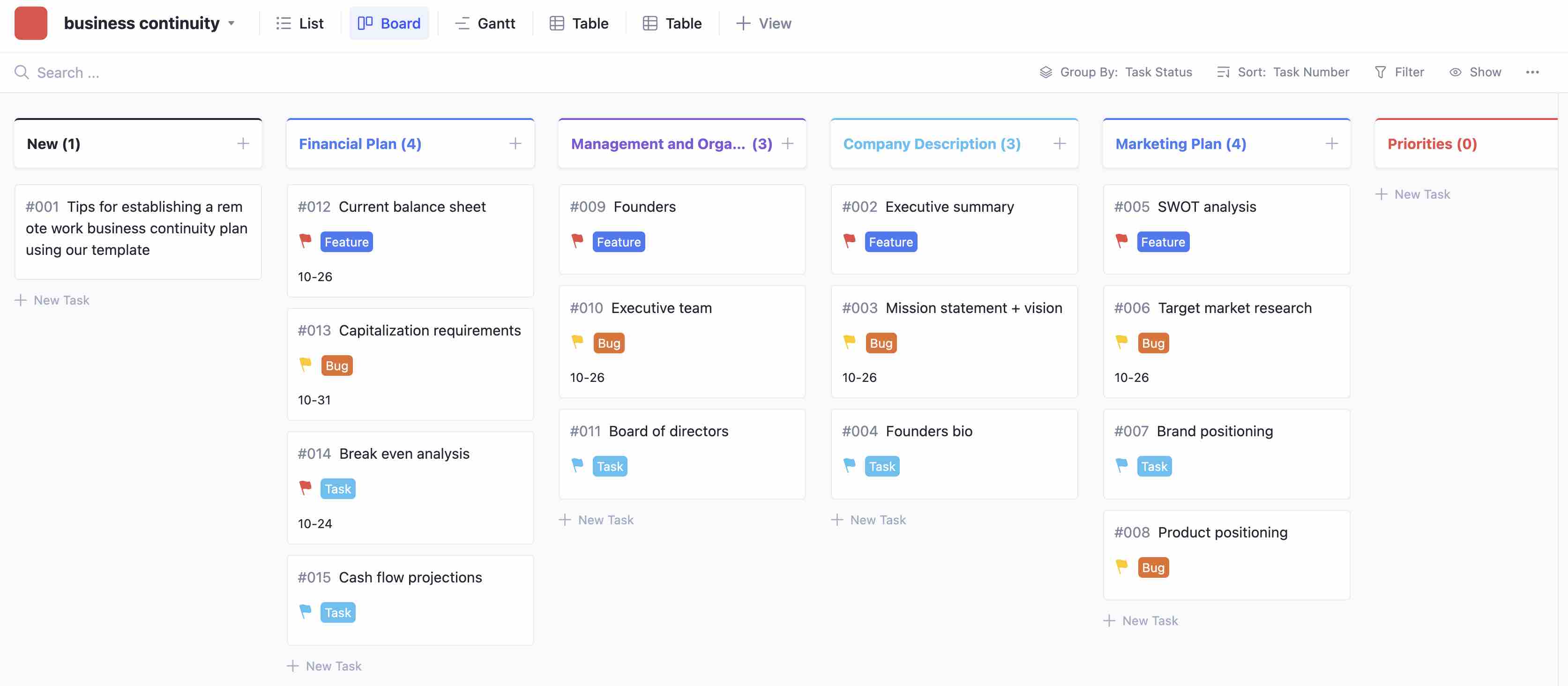 Tracup business continuity and disaster recovery plan template